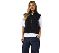 Noisy May Masey Short Teddy Vest Black M Woman