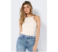 Noisy May - Maya Halter Neck Eggnog - Tank - brown - L - 95% Cotton, 5% Elastane L