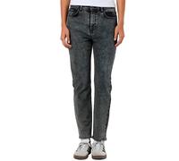 Noisy May Moni Straight Ankle Az391dg High Waist Jeans Grey 29 / 34 Woman