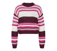 Noisy May NMCHARLIE L/S O-NECK STRIPE KNIT NOOS Knitted Jumper multicolour S