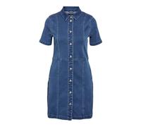 Noisy may NMNISA S/S Slim Denim Dress VI526BL NOOS Women's Short Dress Blue Basics, Streetwear, Blue, L