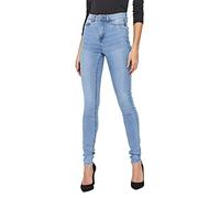 Noisy May NOS DE Women's NMCALLIE HW Skinny Jeans VI059LB NOOS, Blue (Blaulight Blue Denim), 32W x 32L