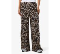 Noisy May - Pasa Wide Black Leo - Pants - brown - L - 95% Cotton, 5% Elastane L