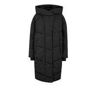 NOISY MAY Quilted Winter Coat with Hood Long Puffer Jacket Warm Padded Bomber Lined NMNEW Tally, Colours:Black-2, Size:XL