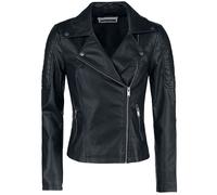 Noisy May Rebel PU Jacket Faux Leather Jacket black XXL