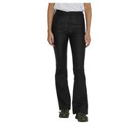 Noisy May Sallie High Waist Flare Coated Trousers Imitation Leather Trousers black W32L32