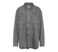 Noisy May - Alva L/S Medium Grey Denim - Shirt - grey - M - 100% Cotton M