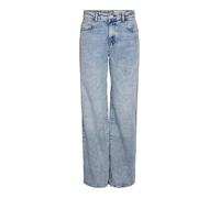 Noisy May Womens Nmyolanda Nw Wide Az236lb Noos Jeans, Light Blue (Light Blue Denim), 26W / 32L UK