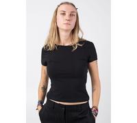 Noisy May - Ulla Open Back Black - Top - black - S - 95% Cotton, 5% Elastane S