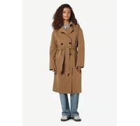 Noisy May Women’s Long Trench Coat Belted Classic Lapel Overcoat Jacket Ladies