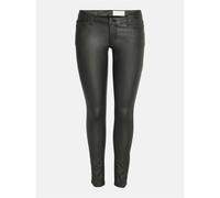 Noisy May Womens Coated Solid Patterned Five Pocket Pants in Black - Size L/XL (short)