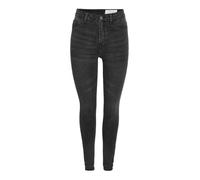 Noisy may Women's Nmcallie Hw Skinny Jeans Vi481bl Noos, Black, 29W x 30L