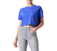 Noisy may Women's Nmalena S/S O-Neck Semicrop Top FWD Noos T-Shirt, Dazzling Blue, XS