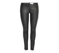 Noisy May Women's Nmallie Lw Skinny Coated Black Pant Noos Trouser