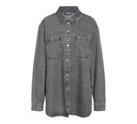 Noisy May - Alva L/S Medium Grey Denim - Shirt - grey - M - 100% Cotton M