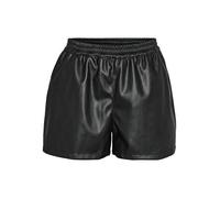 Noisy may Womens Nmandy Pu Hw WVN Noos Shorts, Black, XS UK