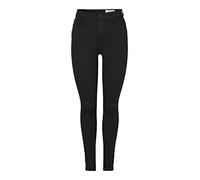 Noisy may Women's Nmcallie Hw Power Shp St Bl Vi308bl Noos Jeans, Black, 28W x 30L