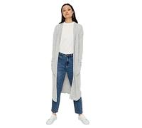 Noisy may Women's Nmcity L/S Long Cardigan Noos, Light Grey Mix, XS