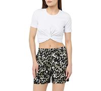 NOISY MAY Women's Nmclara Smiley Nw Noos Shorts, Kalamata/AOP:Leo, L