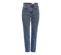Noisy may Women's Nmdaisy Hw Mom Fit Jean Az394mb FWD Noos Pants, Medium Blue (Medium Blue Denim), 28W x 34L