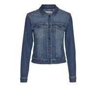 NOISY MAY Women's NMDEBRA LS DENIM JACKET NOOS Jacket, Blue (Medium Blue Denim), (Manufacturer size: Large)