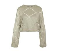 Noisy May Women's Nmjune L/S O-Neck Crop Knit Noos Sweater