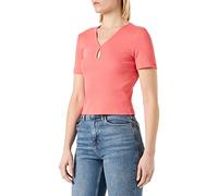 Noisy may Women's Nmmaya S/S O-Neck Cutout Top Noos T-Shirt, Sun Kissed Coral, XS