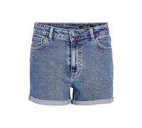 Noisy May Women's Shorts Short Denim Hot Pants Bermuda Jean Shorts High Rise, Colours:Blue, Size:L