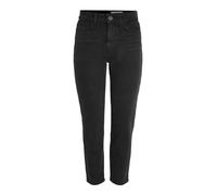Noisy May Women's Nmmoni Hw Straight ANK Black Jeans Noos Stretch