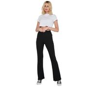 Noisy may Women's Nmpasa Hw Flared Pants Bg Noos Casual Trousers, Black, XS