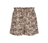 Noisy may Women's Nmripple Hw Shorts WVN Noos, Nomad/AOP: Black, XS