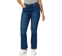 Noisy may Women's NMSALLIE HW Flare Jeans VI021MB NOOS, Medium Blue Denim, 29/32