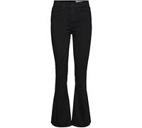 Noisy may Women's NMSALLIE HW Flare Jeans VI023BL NOOS, Black, 29/34