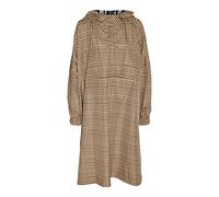 Noisy may Women's NMSKY L/S Printed Rain Poncho Noos Rain Poncho, Sugar Swizzle/Checks: Java & Chipmunk, One Size, Sugar Swizzle/Checks:java & Chipmunk, One size