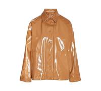 Noisy may Women's Nmsky L/S Short Vinyl Coat Noos rain Jacket, Rubber, S