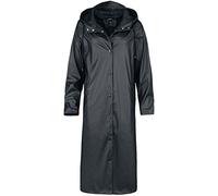 NOISY MAY Women's Nmsky L/S X-Long A-line Raincoat Noos Raincoat, black, XS