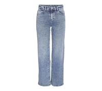 Noisy May Womens Nmyolanda Nw Wide Az236lb Noos Jeans, Light Blue (Light Blue Denim), 28W / 32L UK