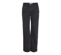 Noisy May Women's Nmyolanda Nw Wide Jeans Black Noos Trouser