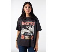 Noisy May x Led Zeppelin - Ida Led Zeppelin Obsidian - T-Shirt - grey - M - 100% Organic Cotton M