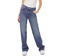 NOISY MAY Regular Fit Jeans High Waist Denim Wide Leg Pants Zipper NMYOLANDA, Colours:Blue, Size:30W / 30L, Leg Length:L30