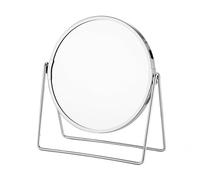 Noix de Coco Luxury Swivel Chrome Mirror | Double-sided Magnification | Portable & Travel Friendly | Premium Chrome Finish, Durable | Space-saving design for Bedroom, Bathroom (Chrome)