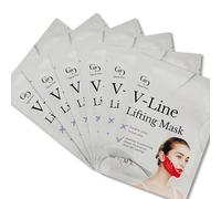 Noix de Coco Medium size 6 pieces V - Line Lifting Face Mask, Hydrating & Contouring Face Mask for Lifting, Portable Stylish Single - Use Face Masks (M6)