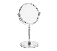 Noix de Coco Premium Double-Sided Vanity Mirror | Luxury Round Finish | Anti-Slip Base for Dressing Tables & Desks | Makeup & Cosmetic Design for Bathroom & Bedroom (7 Inch / 3x Magnification)