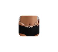 Nojess Beach Shell Belt for Women Adjustable Waist Chain Conch Pearl Seashell Body Chain Shell Waist Chains Boho Belt Jewelry, L, Aolly Pearl Starfish, No Gemstone