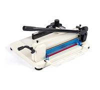 NOKAPIN Heavy Duty 12 inch Guillotine Paper Cutter, White, Metal Base for Office, Home, School (A4)