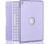 NOKBABO iPad Keyboard Case for iPad Pro 9.7 inch, 2018 iPad 6th Gen, 2017 iPad 5th Gen, iPad Air 2 & 1 case with Keyboard, 130° Smart Folio Hard Back Cover, Auto Wake and Sleep - Metallic Purple