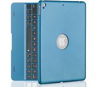 NOKBABO iPad Keyboard Case for iPad Pro 9.7 inch, 2018 iPad 6th Gen, 2017 iPad 5th Gen, iPad Air 2 & 1 case with Keyboard, 130° Smart Folio Hard Back Cover, Ultra Slim, Auto Wake and Sleep - Navy Blue