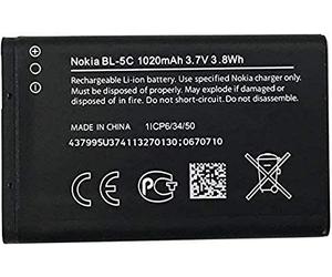 Nokia 0278812 - Battery BL-5C, 1020 mAh, LI-Ion - Warranty: 1Y