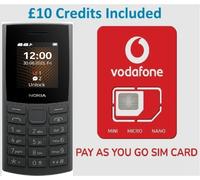 Nokia 105 2023 (TA-1557) 1.8" IPS Display Dual Sim Unlocked + EE Sim [EEK: A]