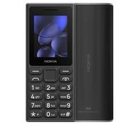 Nokia 105 (2024) USB-C Unlocked Featurephone Long Battery, Large Display, Tactile Keyboard, Wireless FM Radio, Black